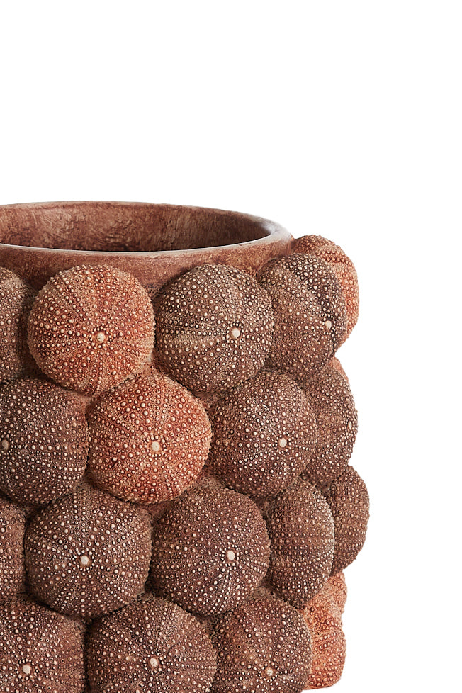 Light & Living - Vaas SEA URCHIN - Ø20.5x18cm - Rood