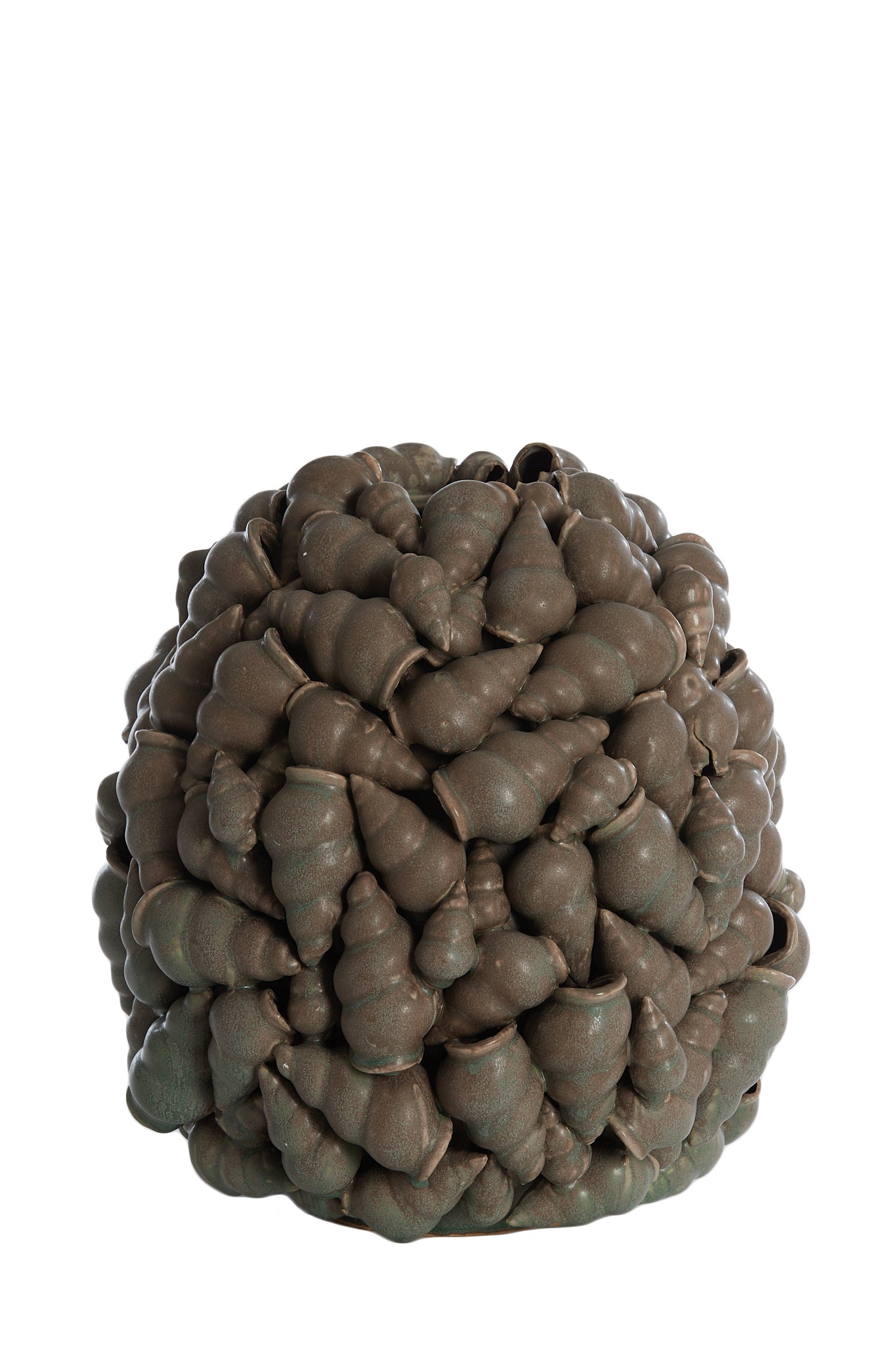 Light & Living - Vaas SHELL - Ø28x30cm - Grijs