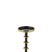 J-line - Kaarshouder  Bal Metaal Zwart|goud Small - 11x11x23cm