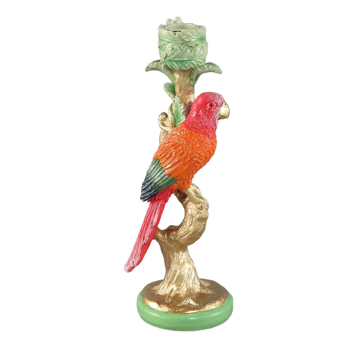 PTMD Kandelaar Ziyan - 9x9x26 cm - Parrafin - Oranje