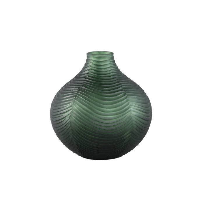 PTMD Elichi Green Round Glass Vase Bulb