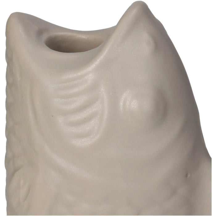 HD Collection Kandelaar Vis  - Keramiek - 12x22x7cm (BxHxD)