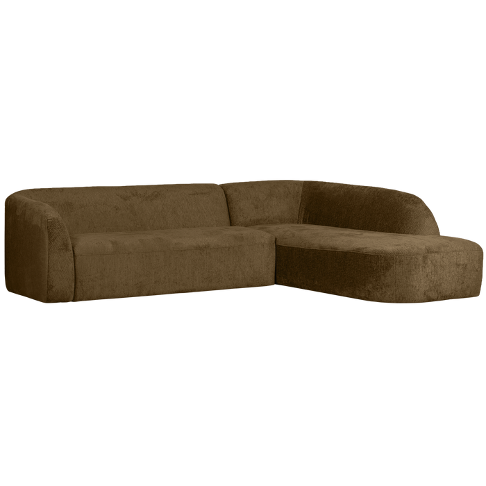 WOOOD Sloping Hoekbank Rechts - Velvet - Brass