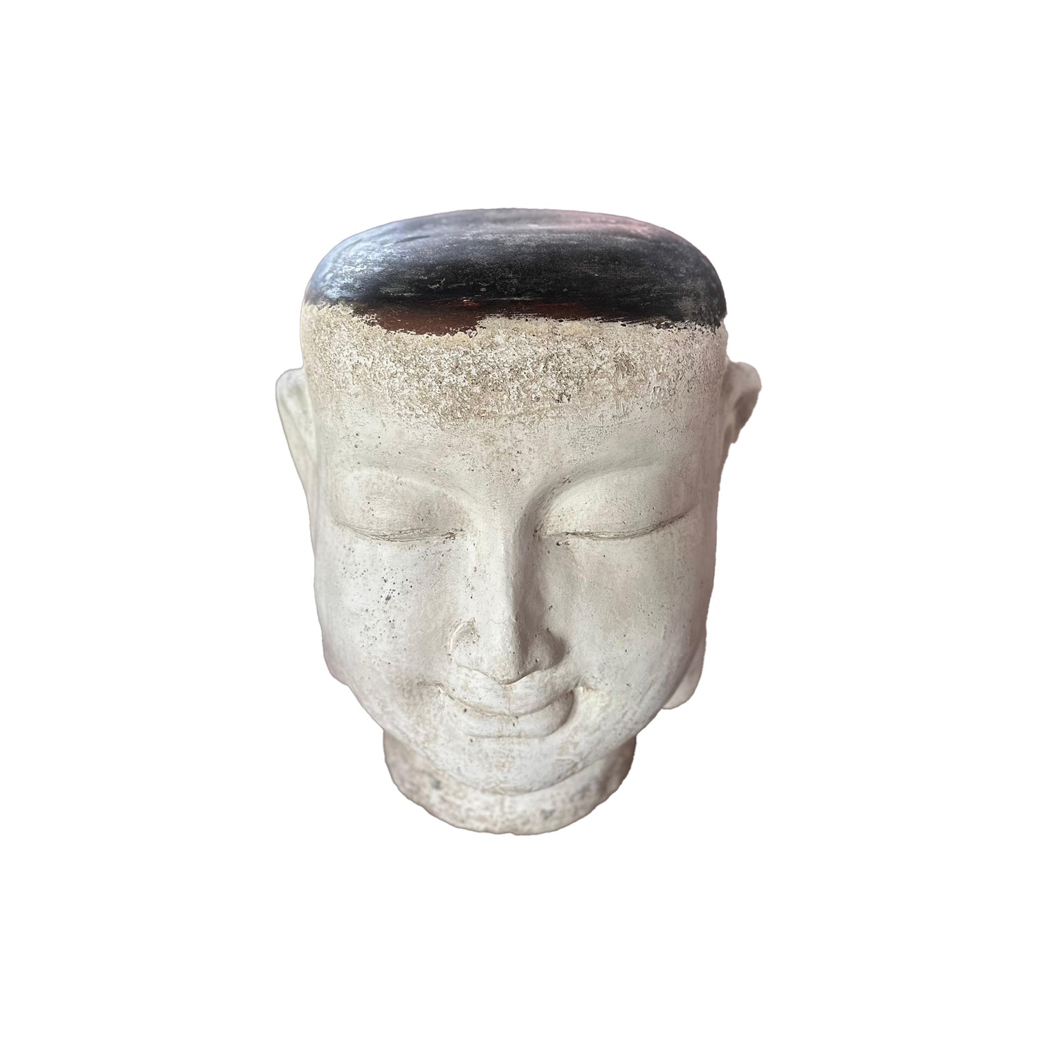 PTMD Makayla White Buddha Shaped GRC Statue