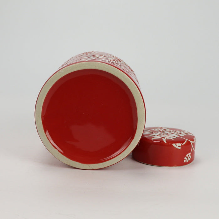 Fine Asianliving Chinese Gemberpot Porselein Rood