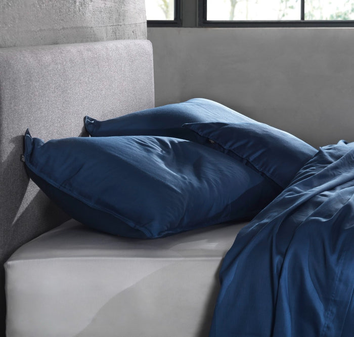 Zo Home Satinado Kussensloop Katoen Satijn - navy blue 60x70cm