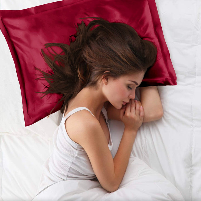 Eleganzzz Beauty Skin Care Kapselsloop - bordeaux 60x70cm - Set van 2