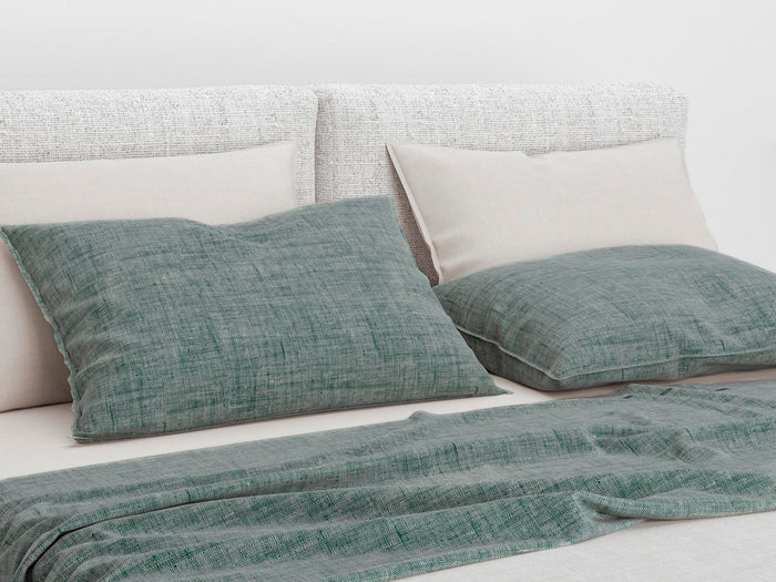 Zo Home Lino Kussensloop Linnen Look emerald green