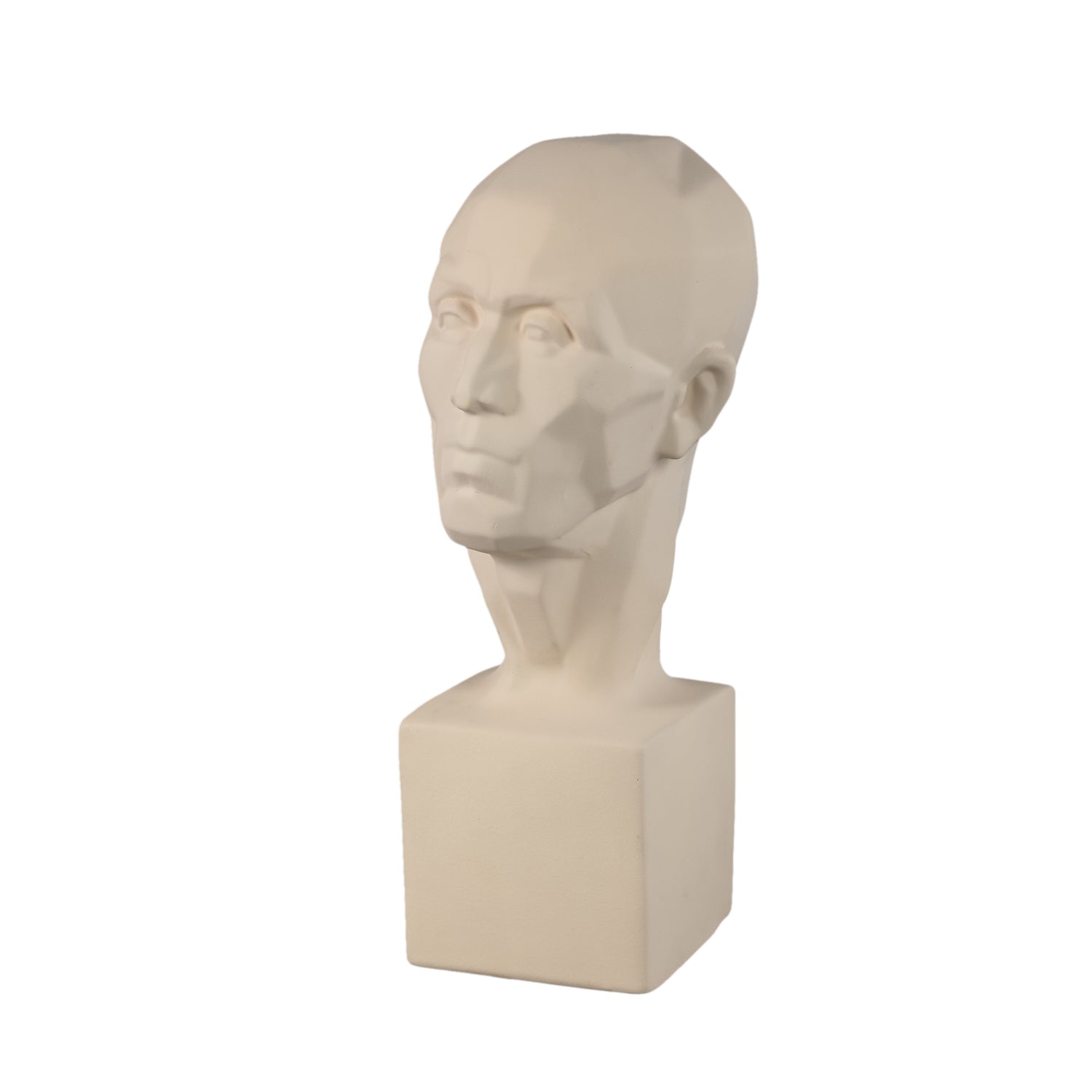 PTMD Dorin Taupe Matt Ceramic Man Shape Statue