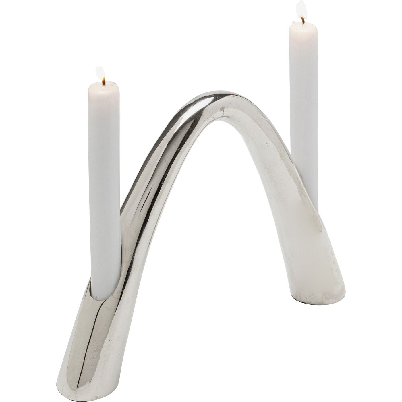 Kare Design Bow Duo Kandelaar - 21cm - zilver