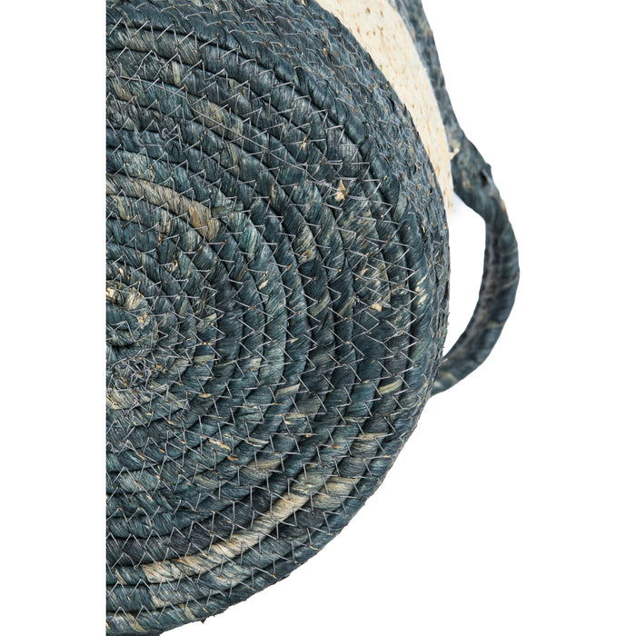 Light & Living - Mand KILKEE - Ø40x40cm - Blauw - Set van 3