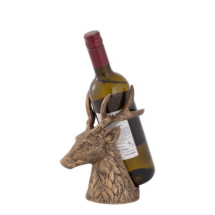 PTMD Mirren Brass casted alu reindeer bottle holder
