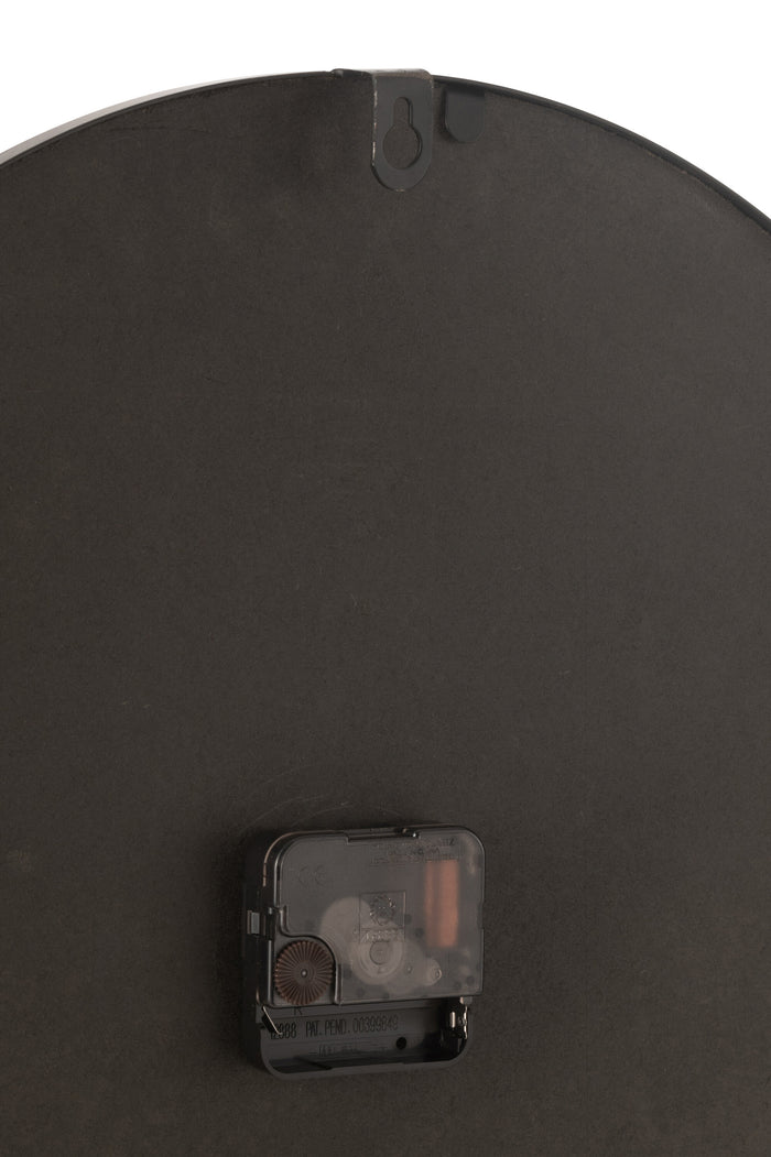 J-line - Wandklok Nue Mdf|ijzer Naturel Large - 60x60x3cm