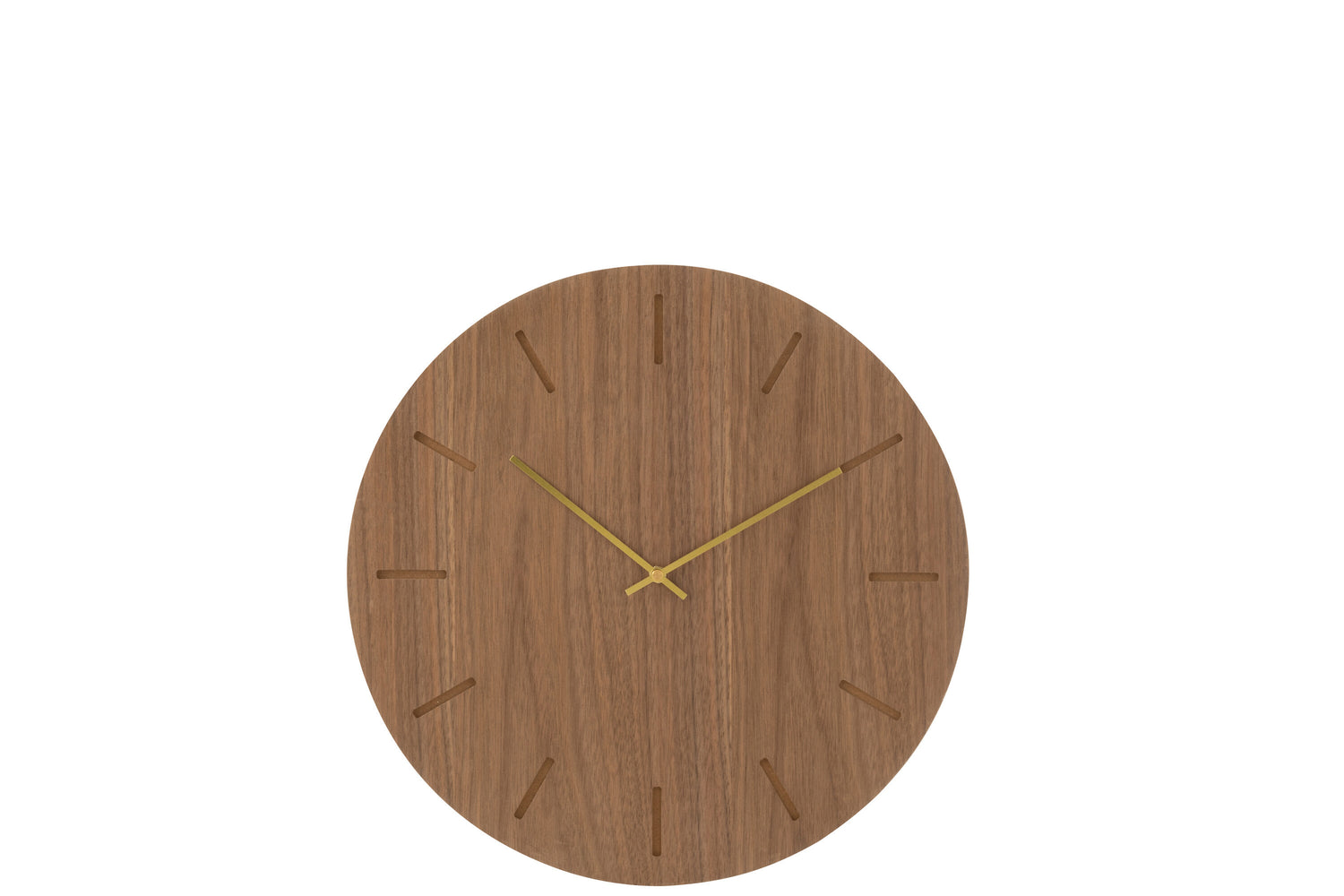 J-line - Klok Rond Mdf Naturel - 40x4x40cm