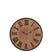 J-line - Wandklok Nue Mdf|ijzer Naturel Small - 40x40x3cm