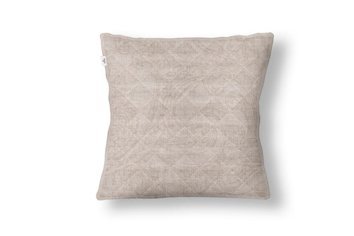 Zo Home Sierkussen Paisley di Lino - sandy beige 50x50cm