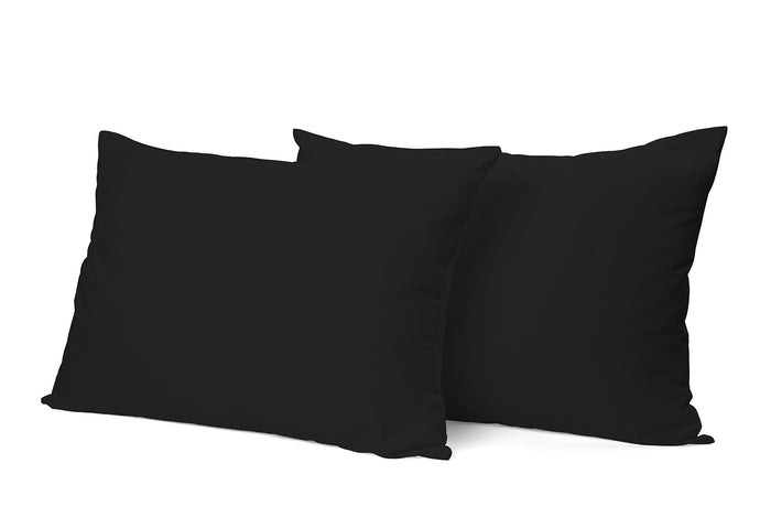 Eleganzzz Kussensloop Hotelsluiting Perkal Katoen zwart