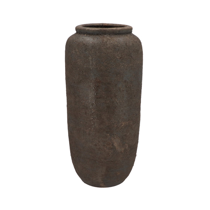 DK Design vaas kruik model Batu - roestbruin - D22 x H52 cm