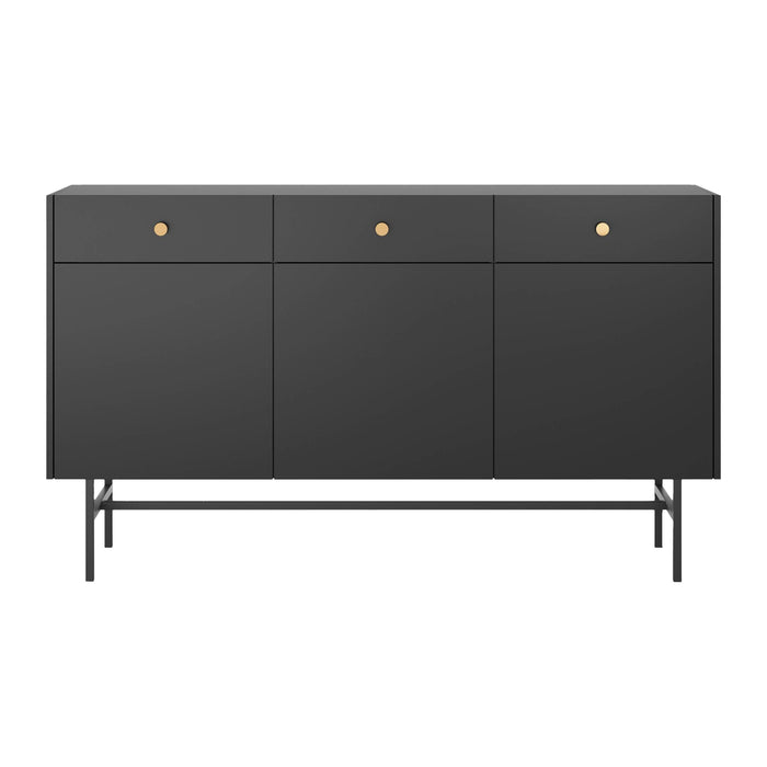 by fonQ Scandiva Dressoir 3-deurs - Zwart