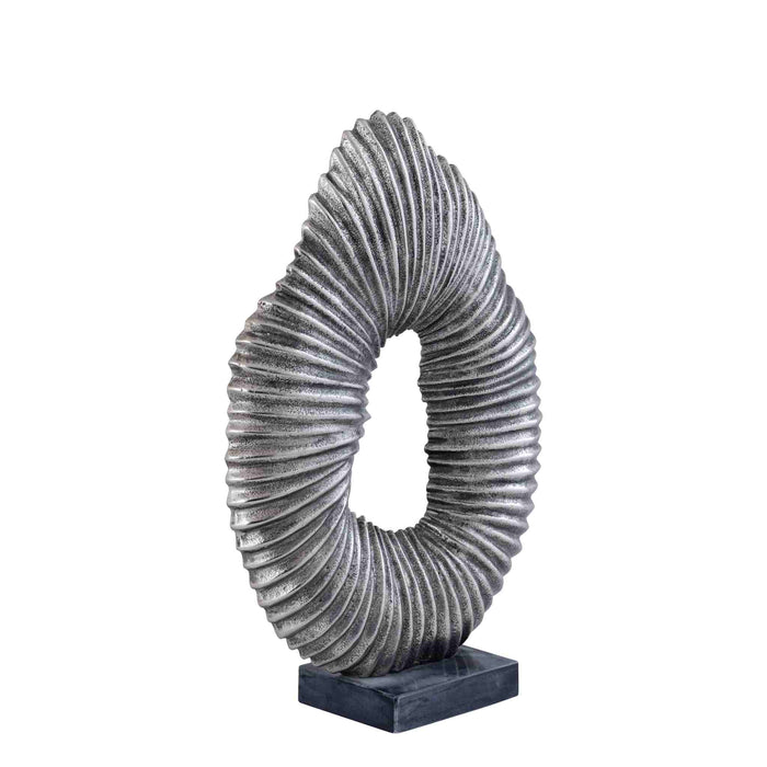 PTMD Gustave Silver Casted Alu Statue On Marble Base