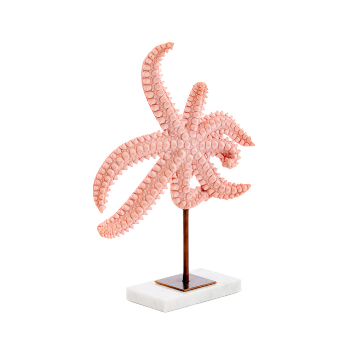 Light & Living - Ornament STARFISH - 28x8x36cm - Roze