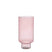 Mica Decorations Vaas Fallon - 24x24x50 cm - Glas - Licht Roze