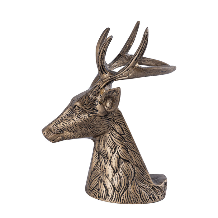 PTMD Mirren Brass casted alu reindeer bottle holder