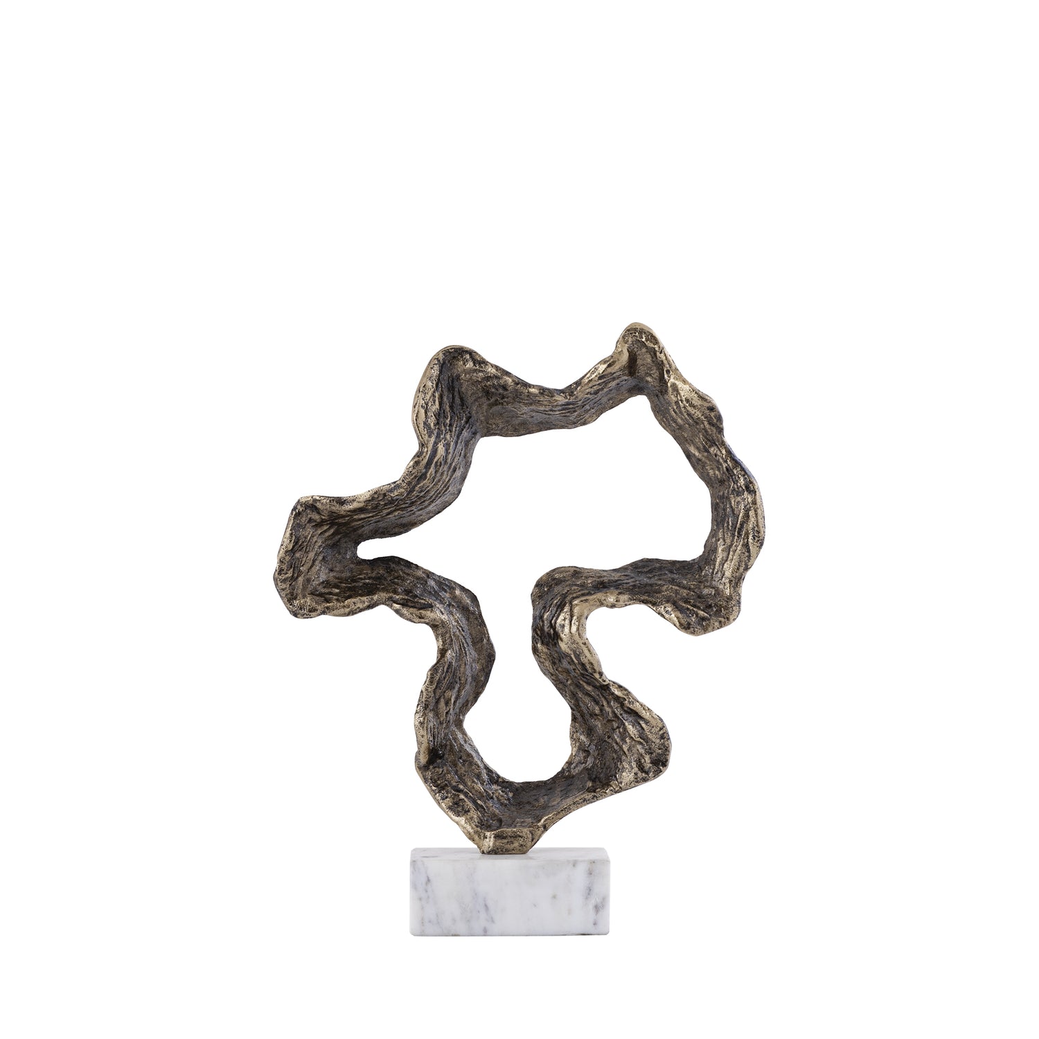 PTMD Maryan Brass Shaped Alu Casted Statue Marble BaseS