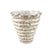 PTMD Nianh Cream Ceramic Pot Irregular Ribbed Round L