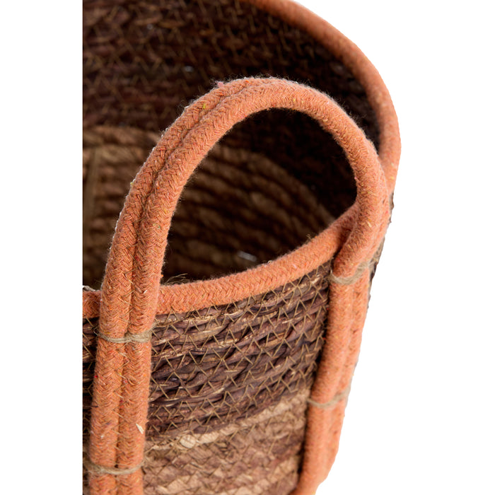 Light & Living - Mand KINSALE - Ø33x23cm - Bruin - Set van 3