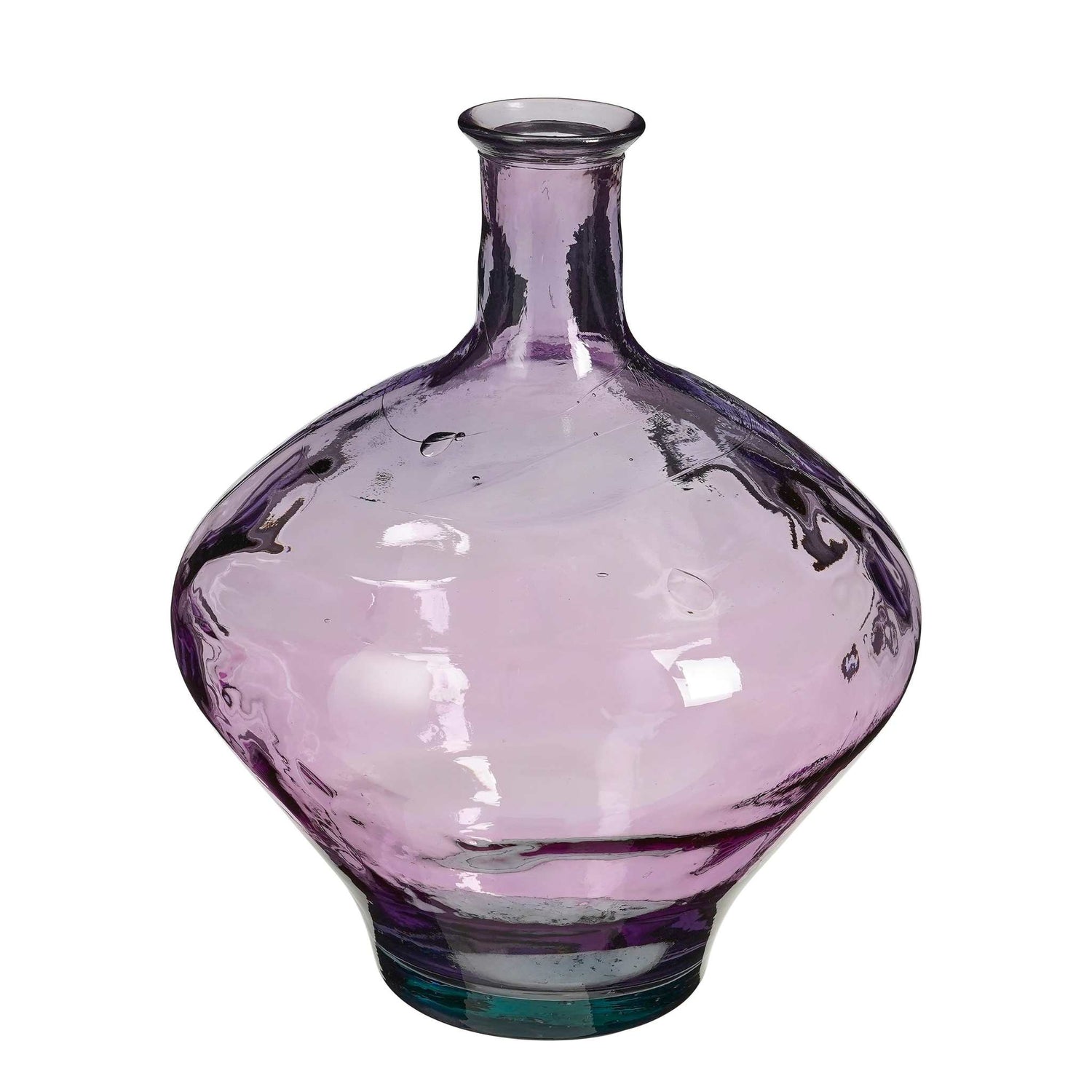 Mica Decorations Vaas Kyara - 37x37x46 cm - Gerecycled glas - Paars