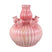 PTMD Nolou Pink Ceramic Tulip Vase Ribbed Round M