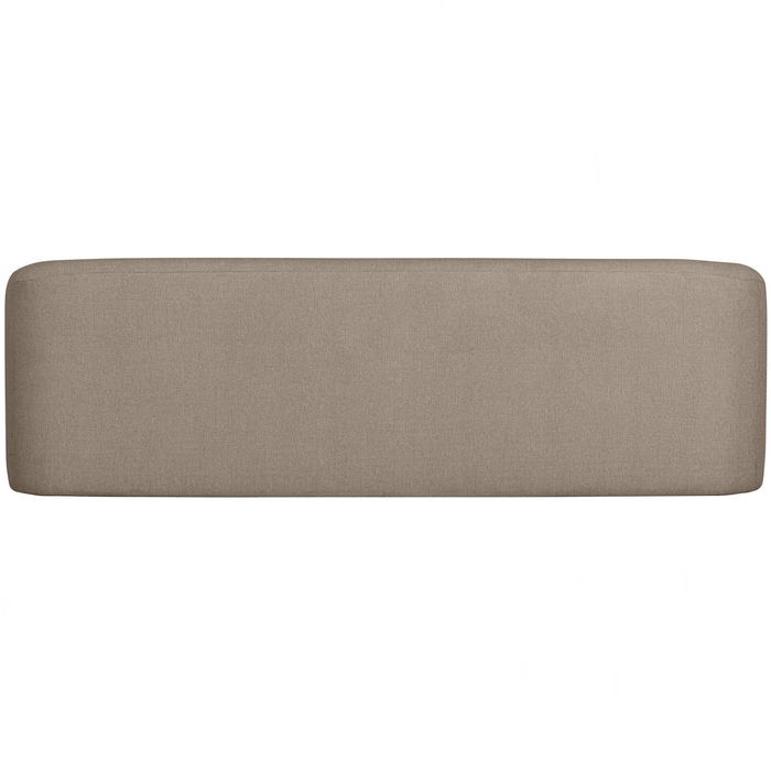 WOOOD Sloping 3-zitsbank - Chenille - Naturel Melange