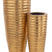 J-Line vaas Egypte - metaal - goud - 2 stuks - 122 cm hoog