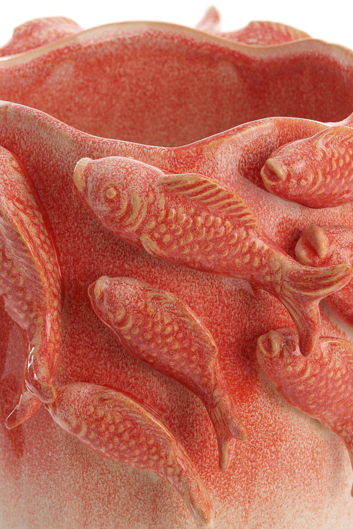 Light & Living - Vaas FISH - 29x28x36.5cm - Rood