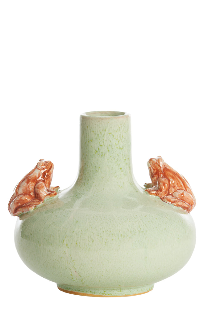 Light & Living - Vaas FROG - Ø26x25cm - Groen