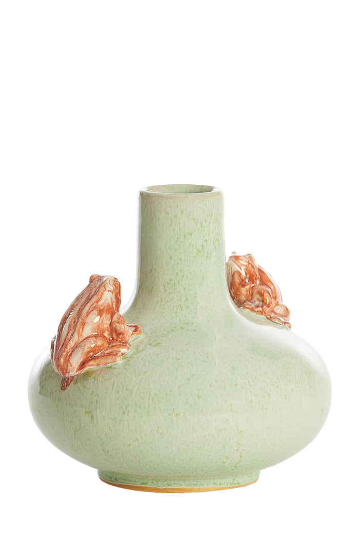 Light & Living - Vaas FROG - Ø26x25cm - Groen