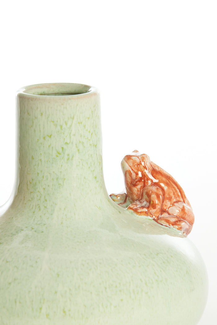 Light & Living - Vaas FROG - Ø26x25cm - Groen