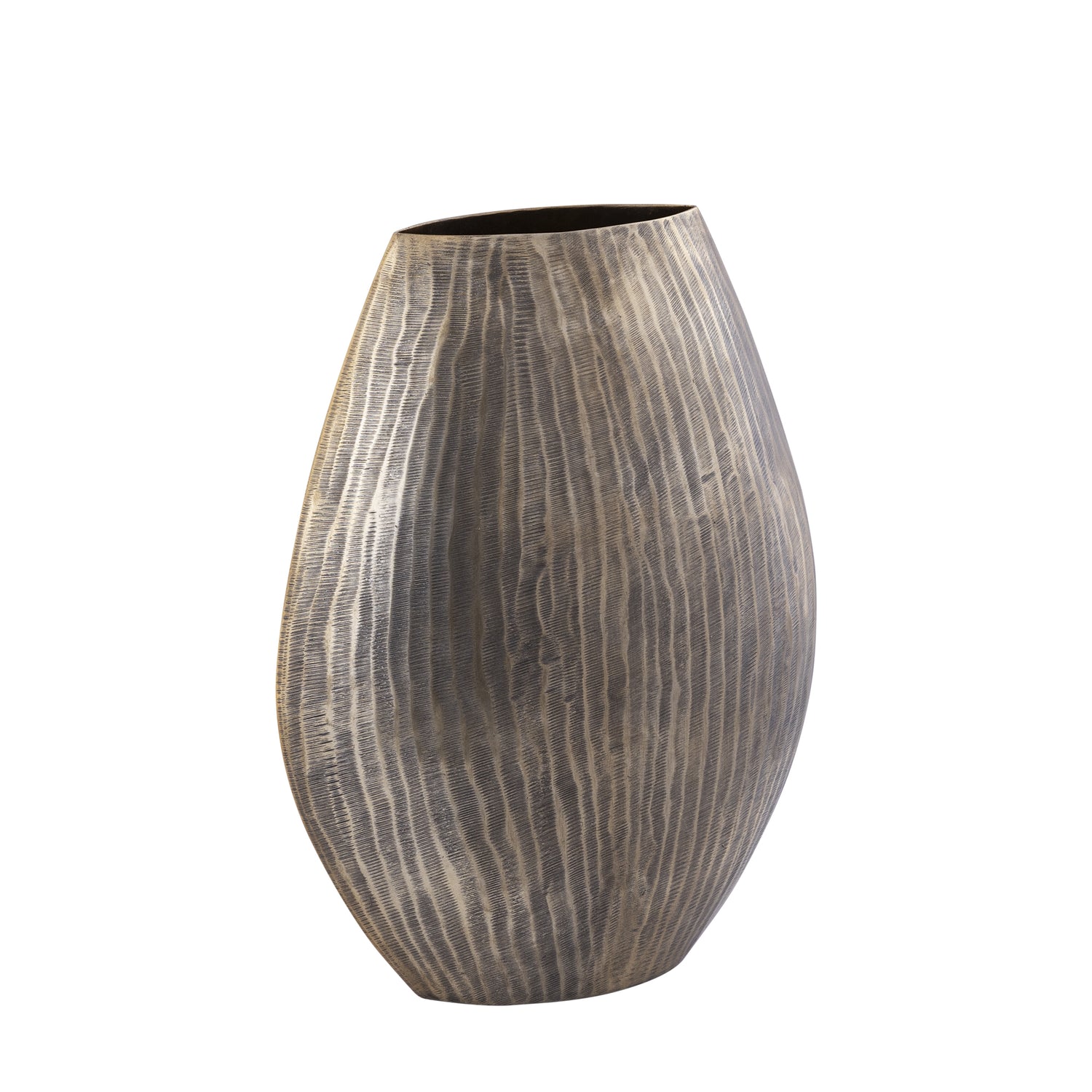 PTMD Jowad Antique Gold Alu Sheet Pot Rib High Oval M