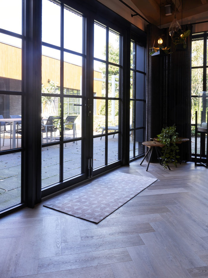 MD Entree - Design mat - Universal – Diabolo Beige – Vloerkleed – Met