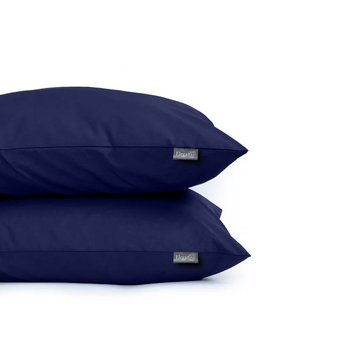 Eleganzzz Kussensloop Hotelsluiting flanel blauw