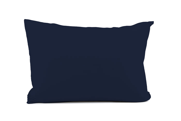 Eleganzzz Kussensloop Hotelsluiting Perkal Katoen donker blauw