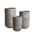 PTMD Deliahe Grey GRC Pot Round High Set Of 3