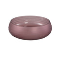 PTMD Nadah Pink Bowl Shaped Ribbed Glass Vase