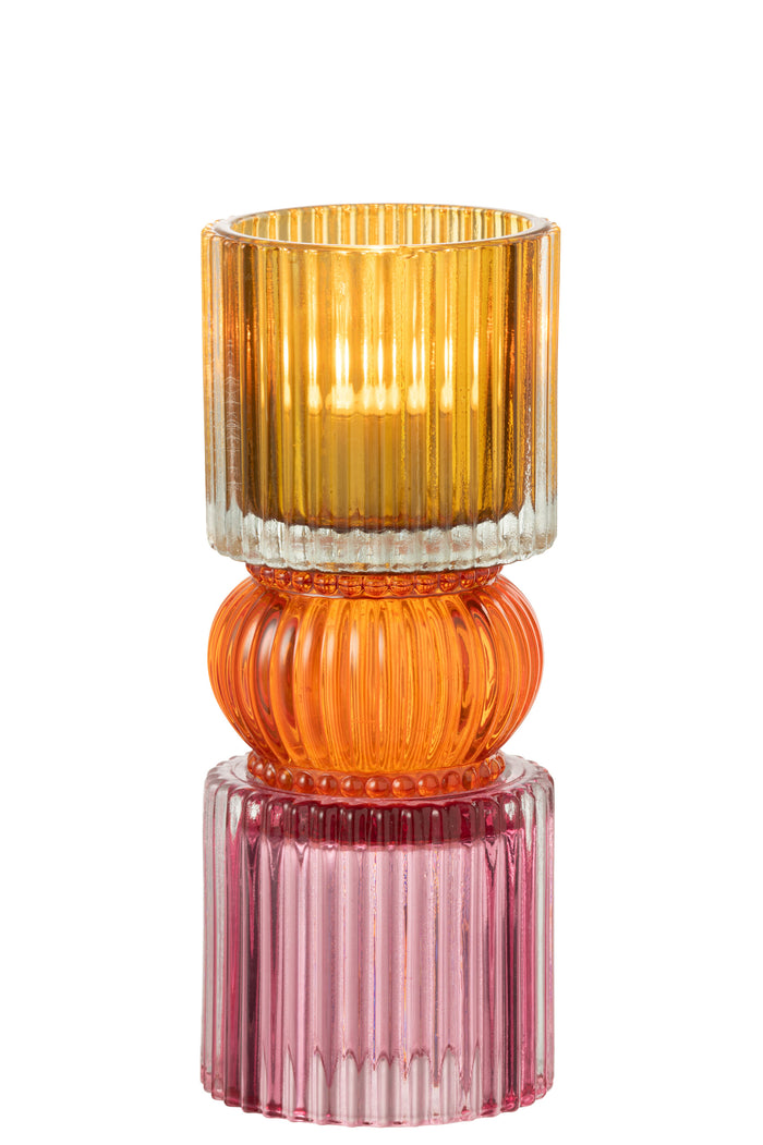 J-Line Kandelaar Jazzy Glas Mix