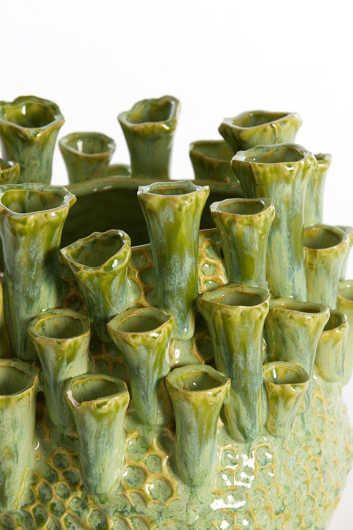 Light & Living - Vaas KYRAL - Ø27.5x27.5cm - Groen