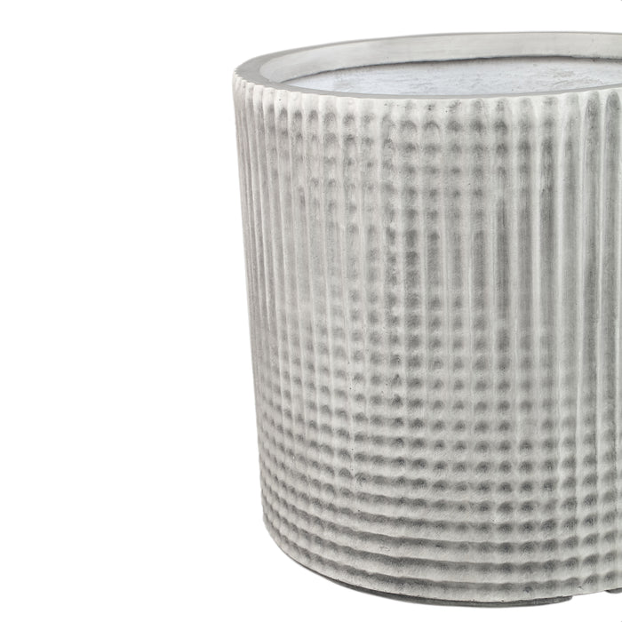 PTMD Paizlie White Round Magnesium Pot Line Pattern SV3