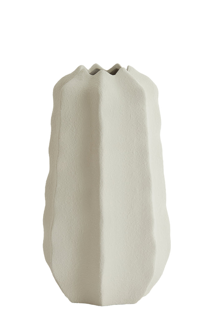 Light & Living - Vaas ARIEIRO - Ø18.5x34cm - Wit