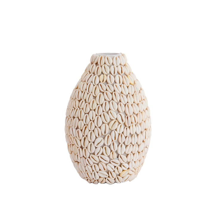 Light & Living - Vaas SHELL - Ø19x28cm - Wit