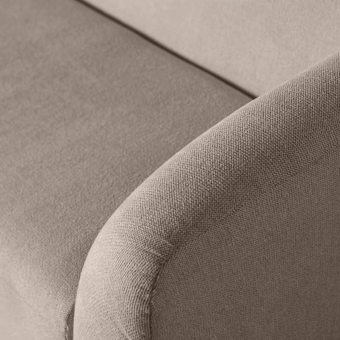 WOOOD Sloping 3-zitsbank - Chenille - Lichtbruin Melange